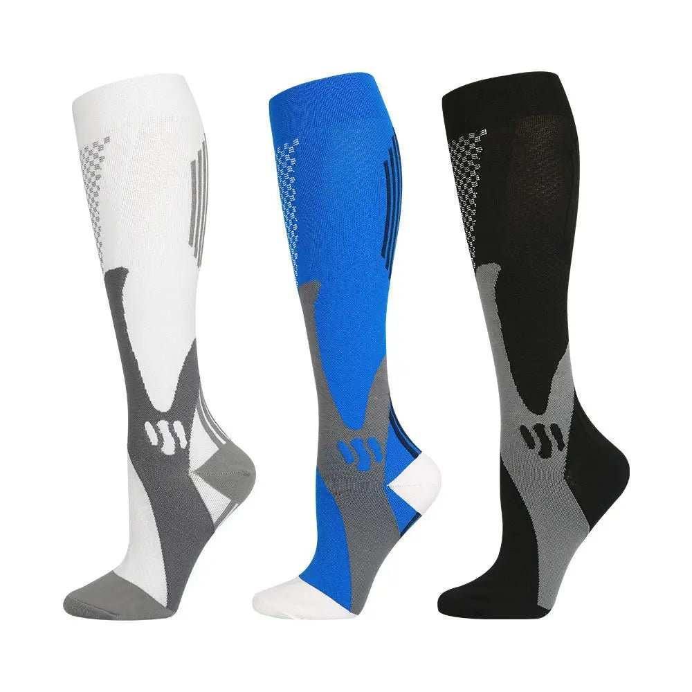 Compression Socks for Athletes – Nylon, Long Tube, Circulation Support
