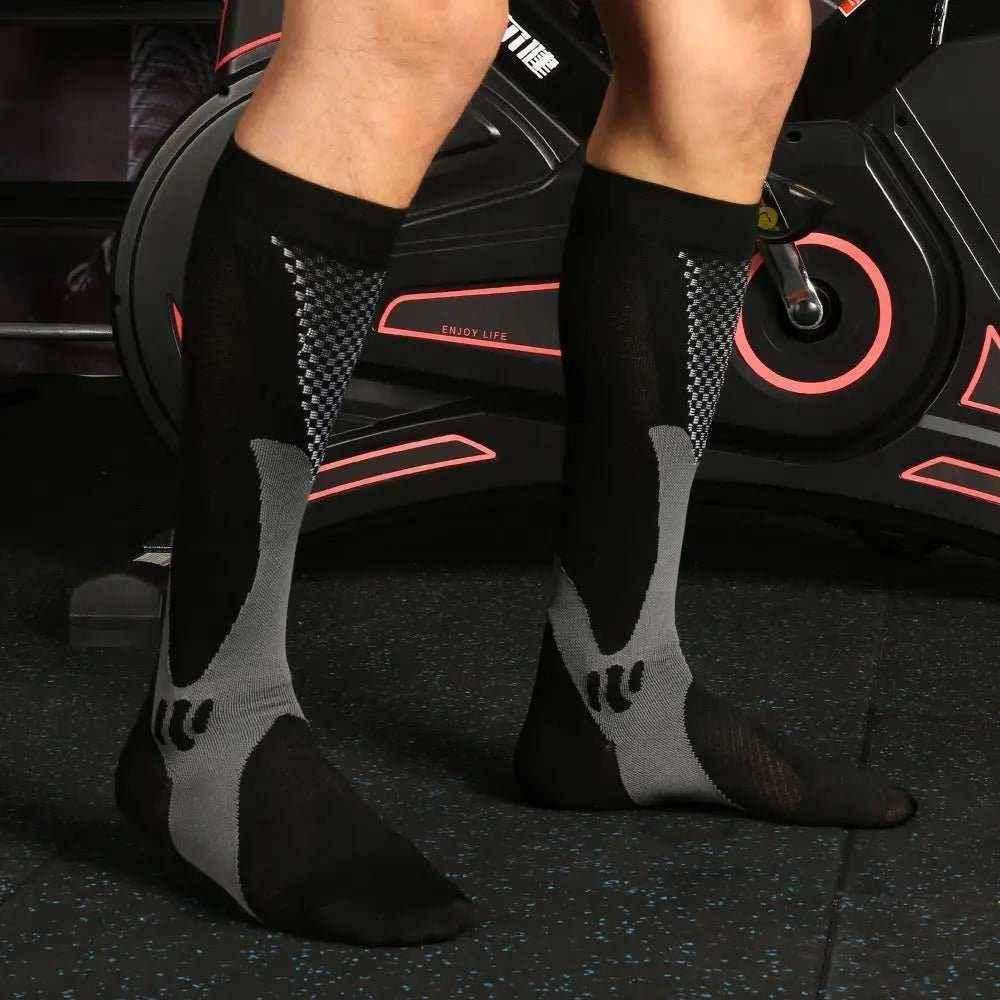 Compression Socks for Athletes – Nylon, Long Tube, Circulation Support