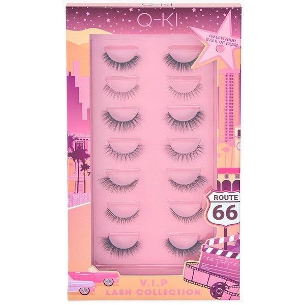 Q-KI V.I.P Lash Collection Set 7 Pairs False Eyelashes + Eyelash Glue