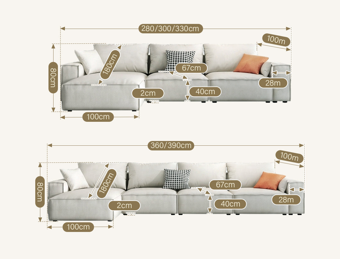 R67 Anselm Three Seater Sofa, Leathaire