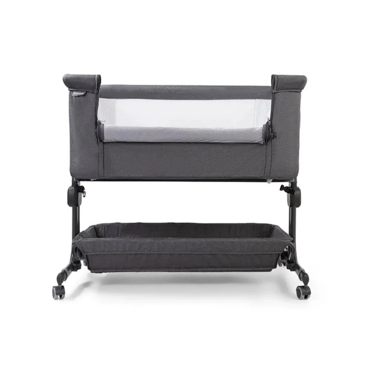 Red Kite Quiet Time Cozysleep Bedside Crib - Grey