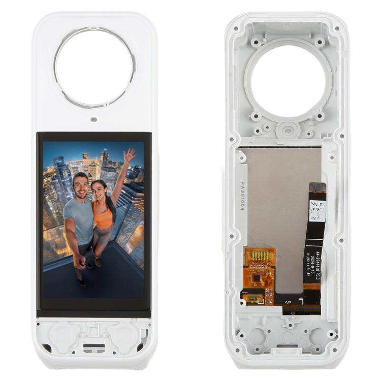 For Insta360 X5 Original LCD Screen Digitizer Full Assembly with Middle Frame, For Insta360 X5(Original,White)