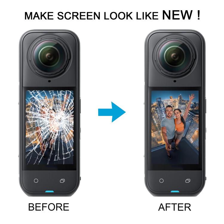For Insta360 X5 Original LCD Screen Digitizer Full Assembly with Middle Frame, For Insta360 X5(Original,White)
