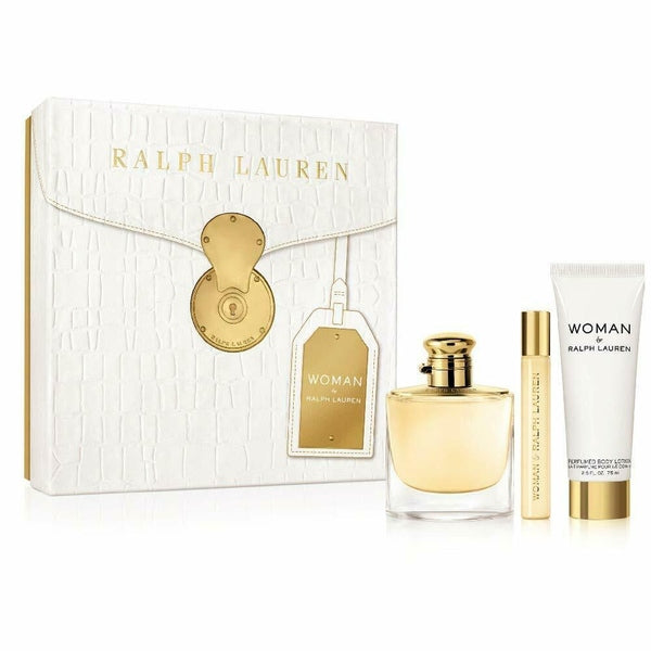 Ralph Lauren Woman By Ralph Lauren Gift Set 50ml EDP + 10ml EDP + 75ml Body Lotion