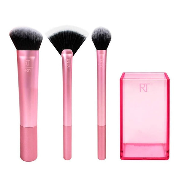 Real Techniques Sculpting Gift Set 4 Pieces (1 x Sculpting Brush
1 x Fan Brush
1 x Setting Brush
1 x Brush Cup)