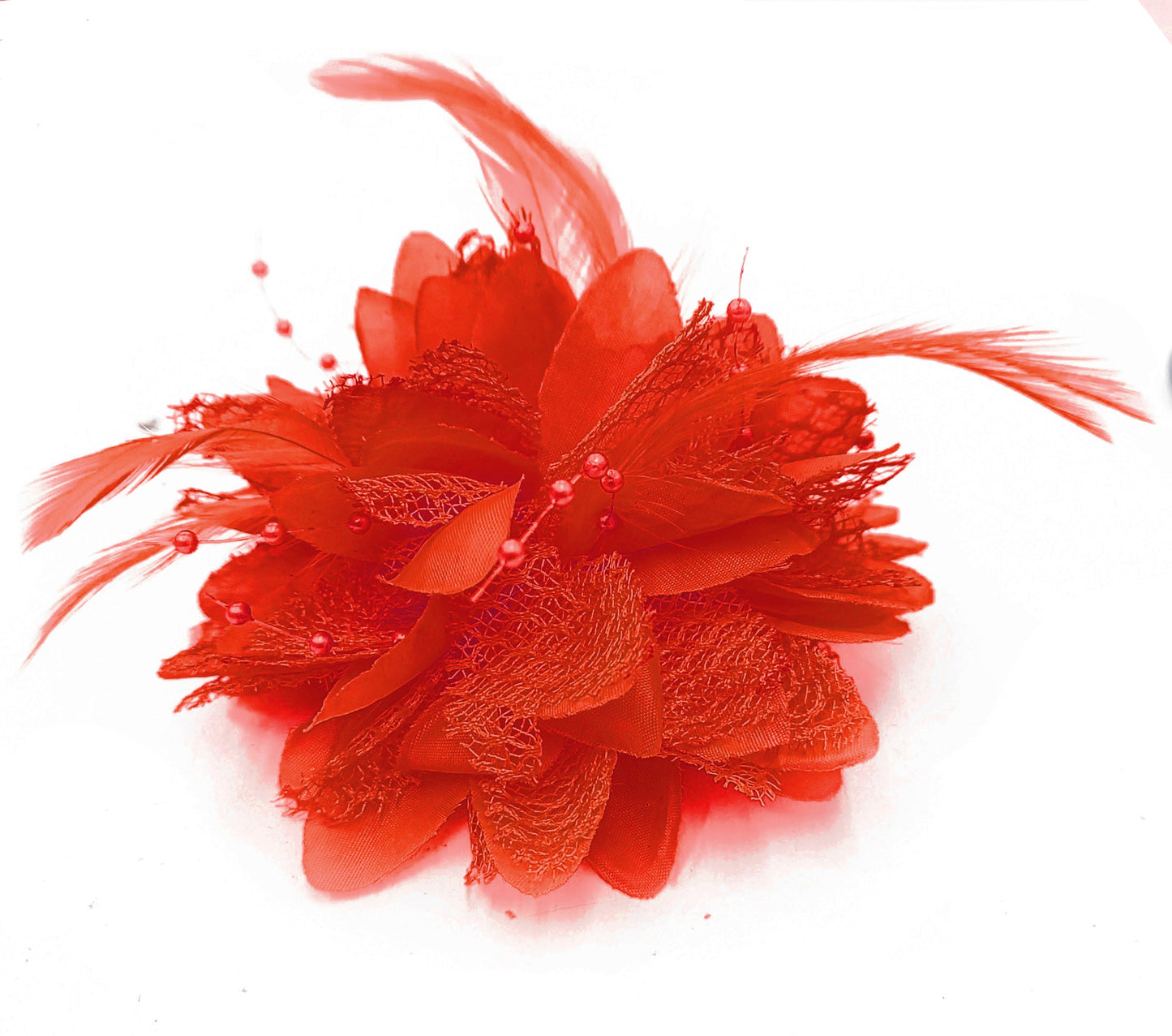 Classic Flower Fascinator - Clip, Band Pin Corsage
