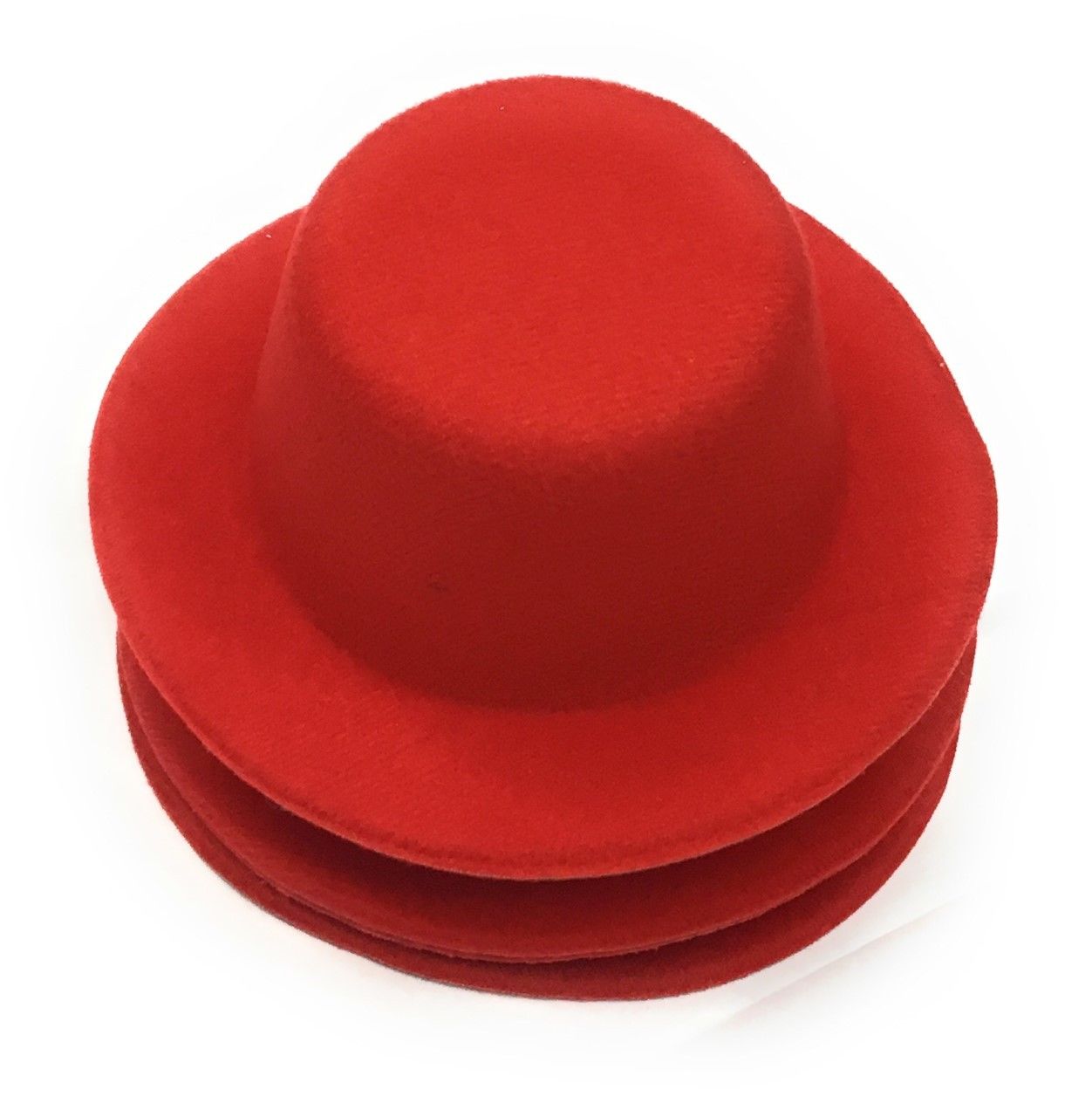 Set of 4 x Mini Round Top Hat Cap Fascinator Felt Hat Base Supplies Wholesale