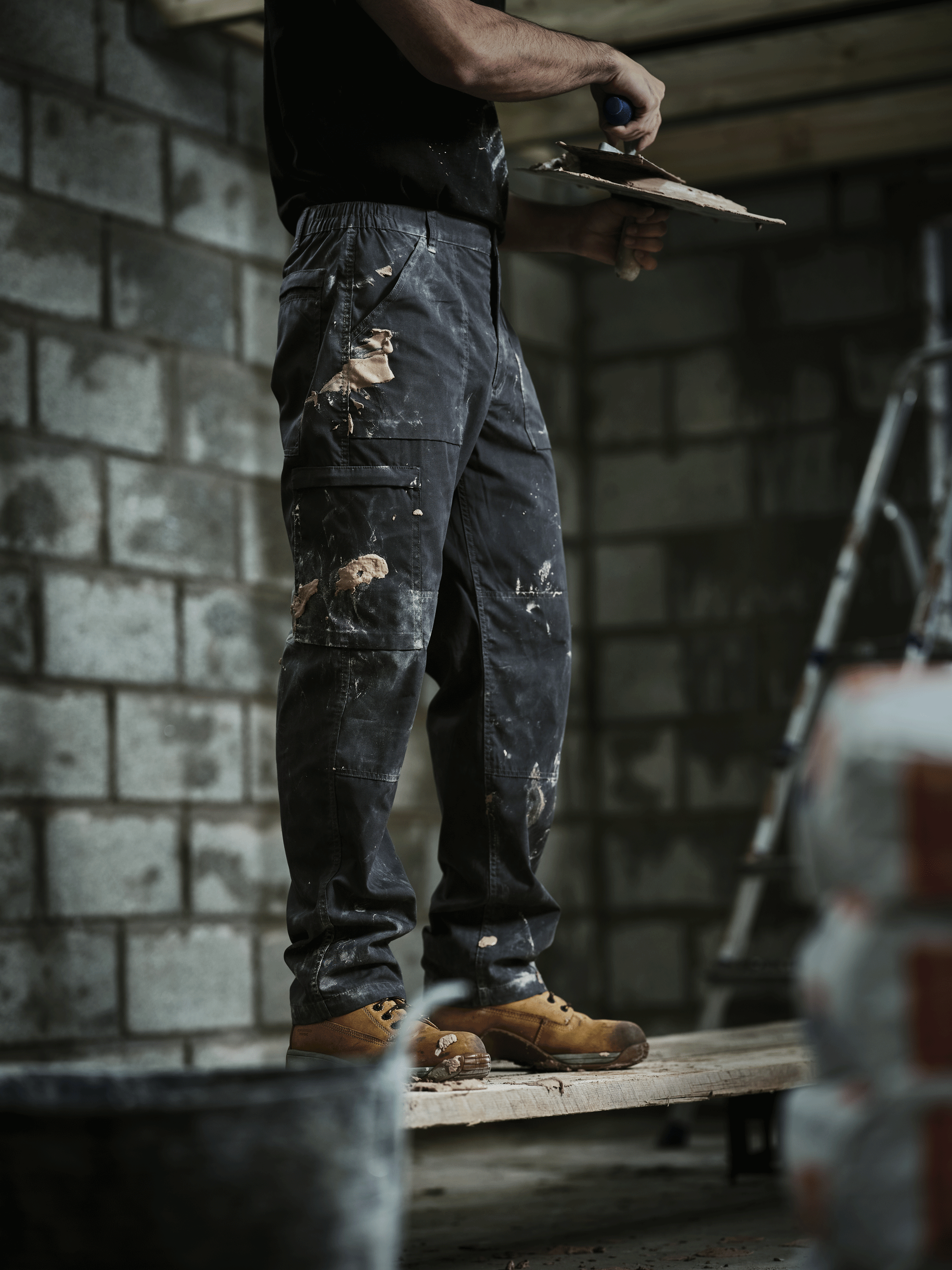 Regatta TRJ330 Water-Repellent Multi-Pocket Action Trousers Dark Grey