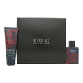 Replay Signature Red Dragon Gift Set 50ml EDT + 100ml Aftershave