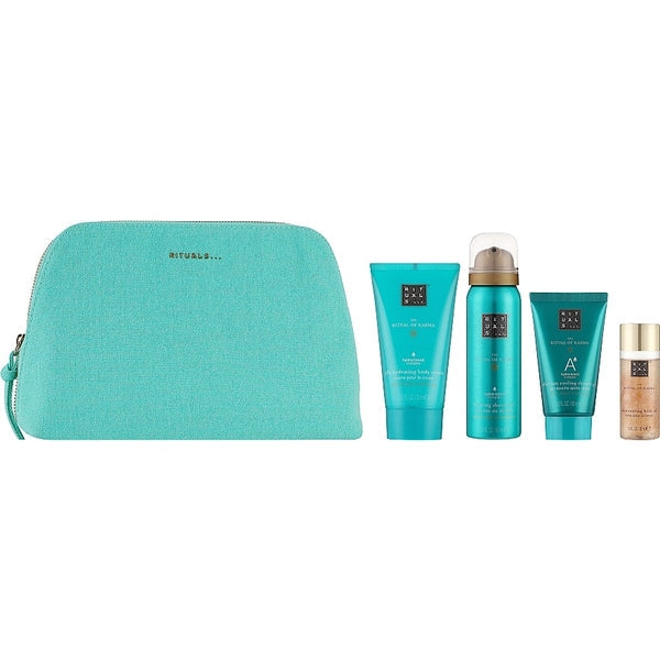Rituals The Ritual of Karma Gift Set 30ml Body Shimmer Oil + 70ml Body Cream + 50ml Foaming Shower Gel + 50ml Cooling After Sun Shower Gel