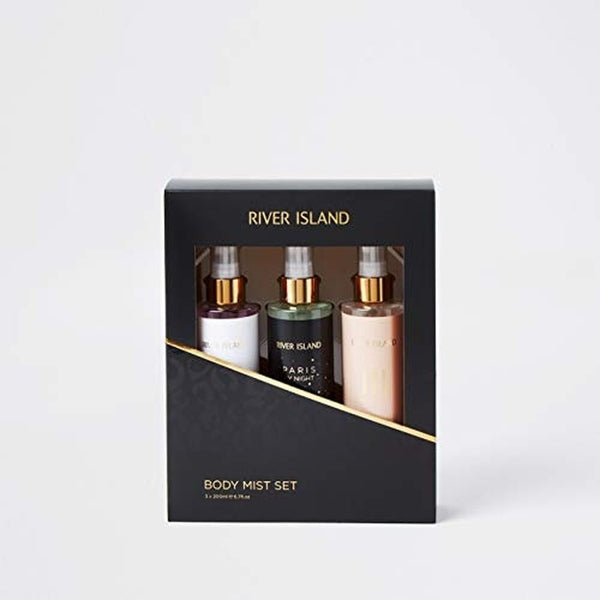 River Island Body Mist Gift Set 200ml Paris + 200ml Paris By Night + 200ml Milan