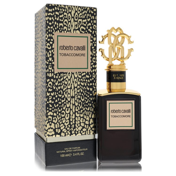 Roberto Cavalli Tabaccomore Eau de Parfum Spray for Men, 3.4 oz / 100 ml