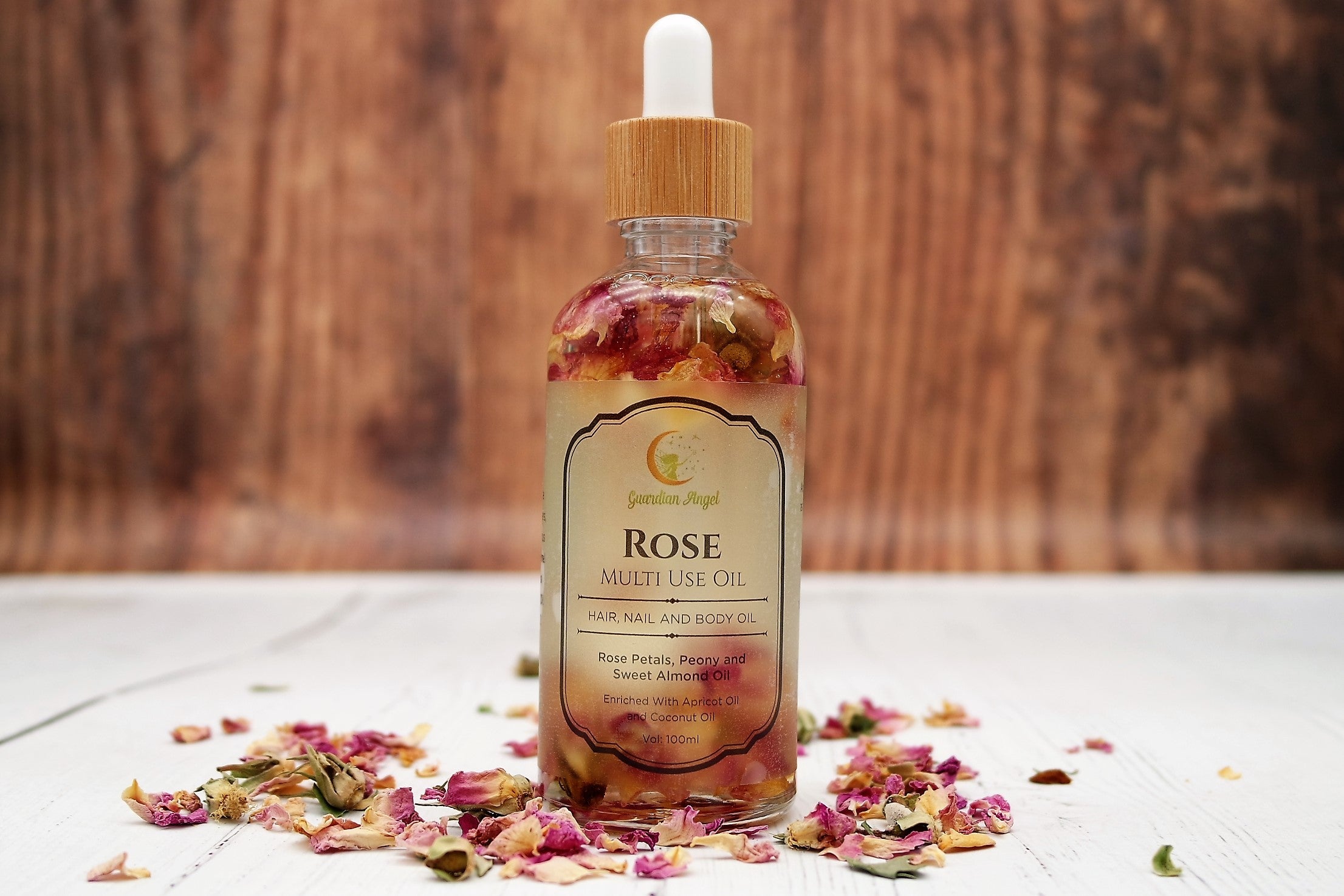 All Natural Rose Multi Use Oil For Hair, Nails & Body - 100ml
