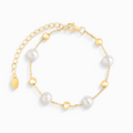 Freshwater Pearl Bracelet in 18k Gold Vermeil