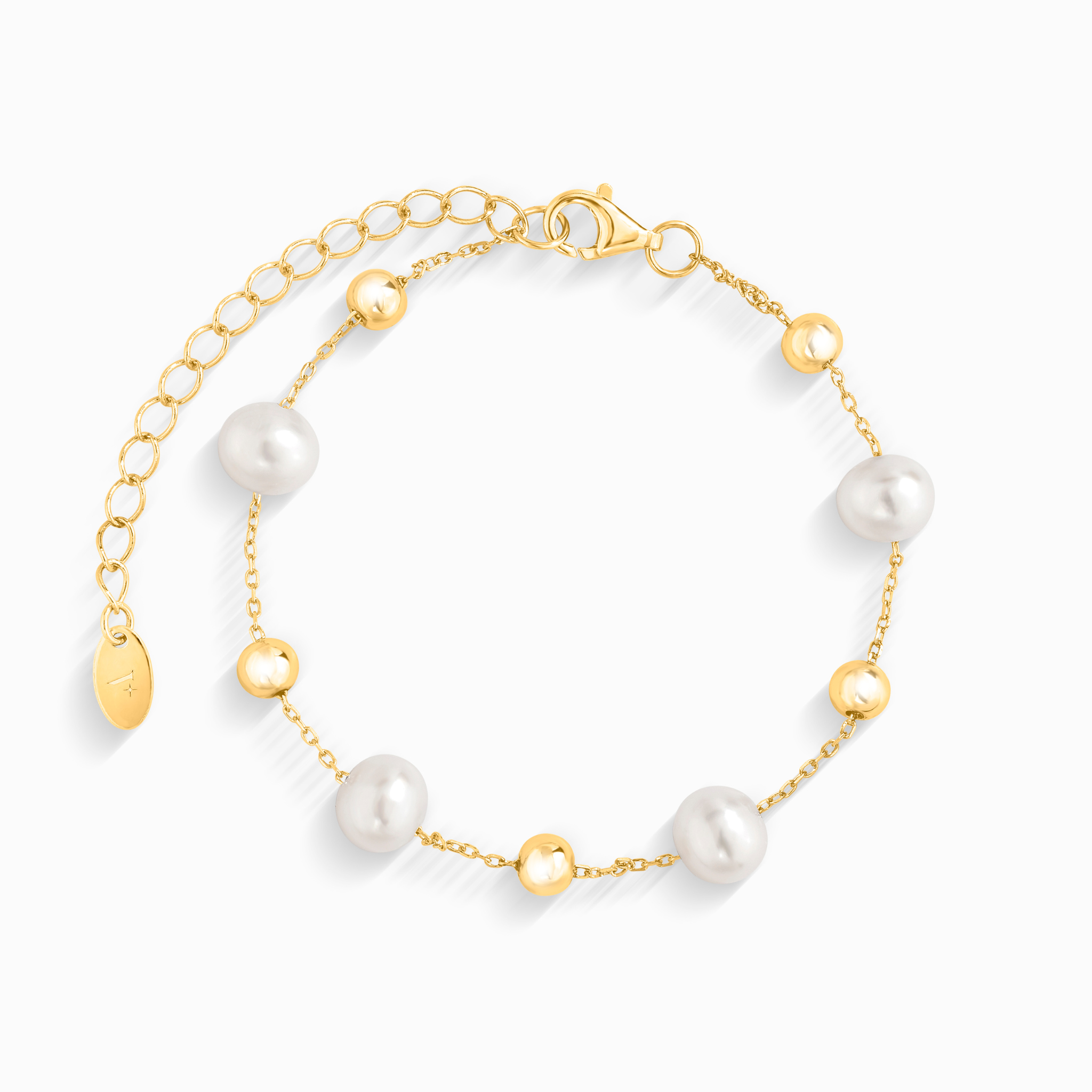 Freshwater Pearl Bracelet in 18k Gold Vermeil