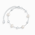 Freshwater Pearl Bracelet in Sterling Silver