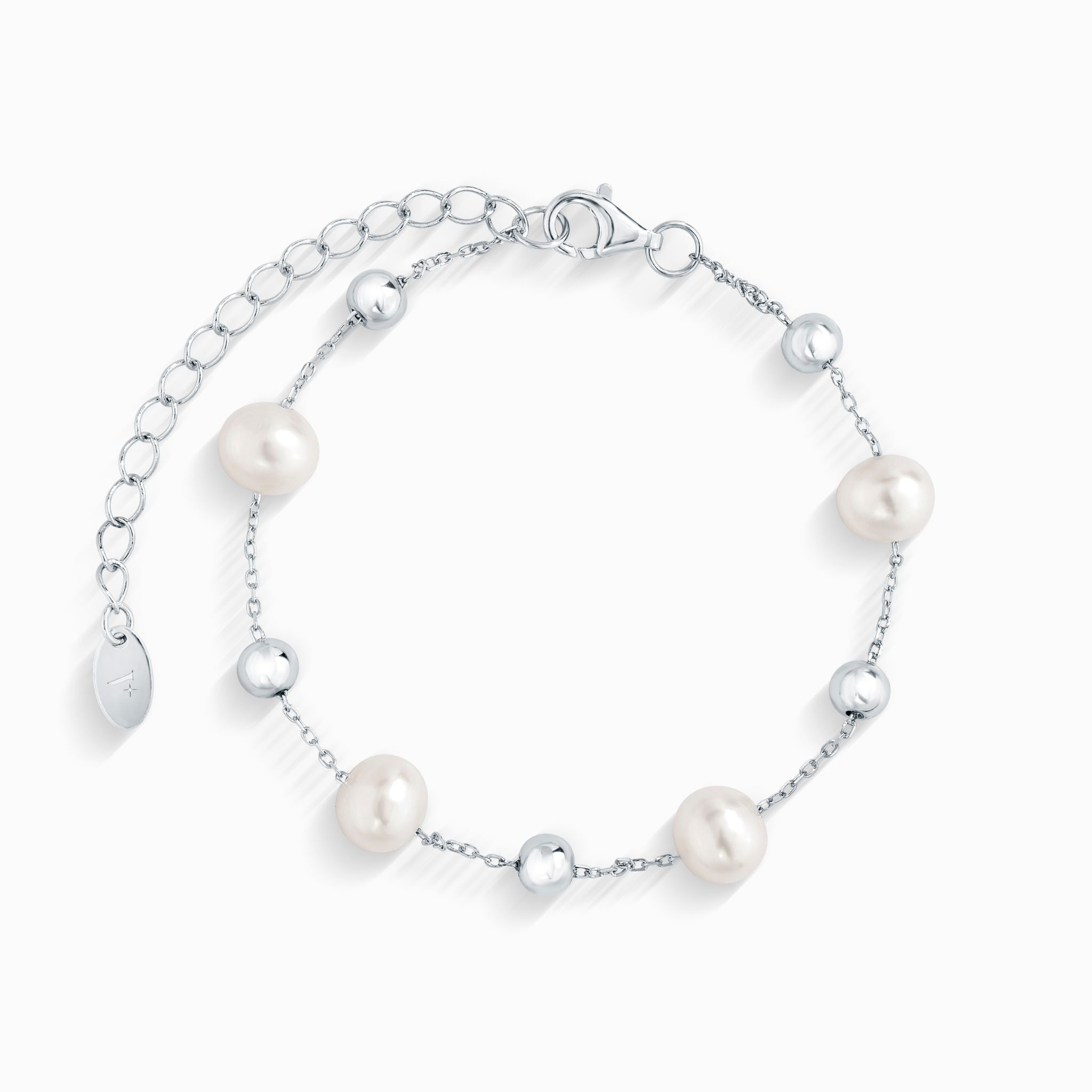 Freshwater Pearl Bracelet in Sterling Silver