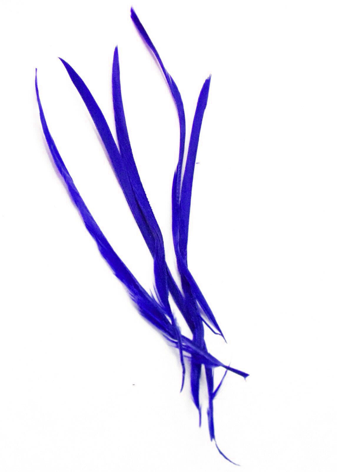 Long Fascinator Feathers Stripped Goose Biot Millinery Hats Trimmings Coloured