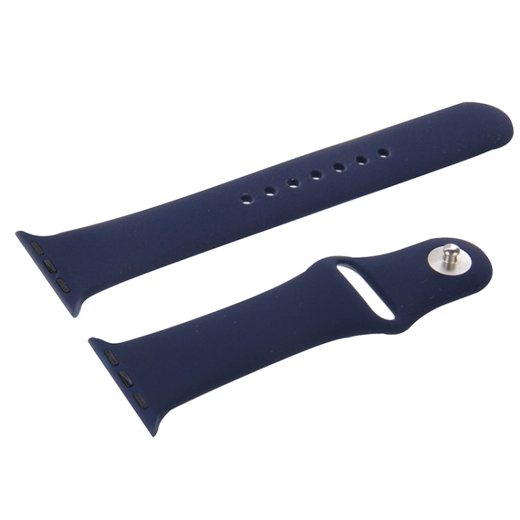 For Apple Watch Sport 42mm High-performance Longer Rubber Sport Watch Band with Pin-and-tuck Closure