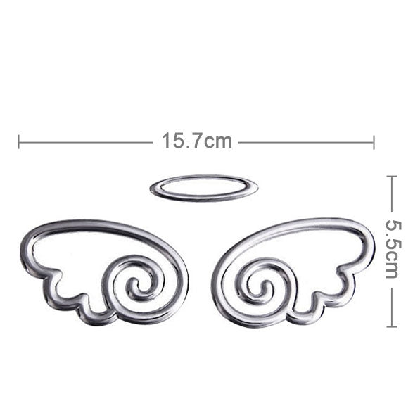 3D Car Sticker, Demon Pattern (Size: 15cm x 5.5cm), Crab Pattern (Size: 10cm x 8cm), Angel Wings (Size: 16cm x 5.5cm), Wings Pattern (Size: 15.7cm x 5.5cm), Footprint Pattern (Size: 7cm x 6cm), Rose Pattern (Size: 10.5cm x 8cm)