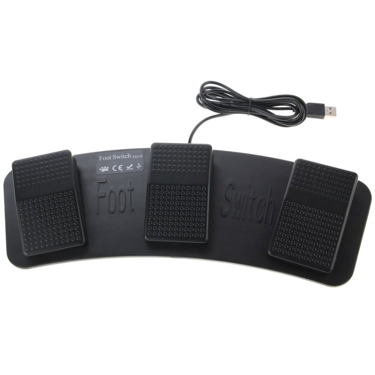 PC USB Triple Action Foot Switch