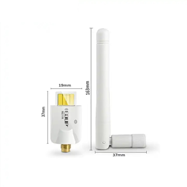 Mini High Power 802.11N 150M Wireless USB Adapter Card(White)