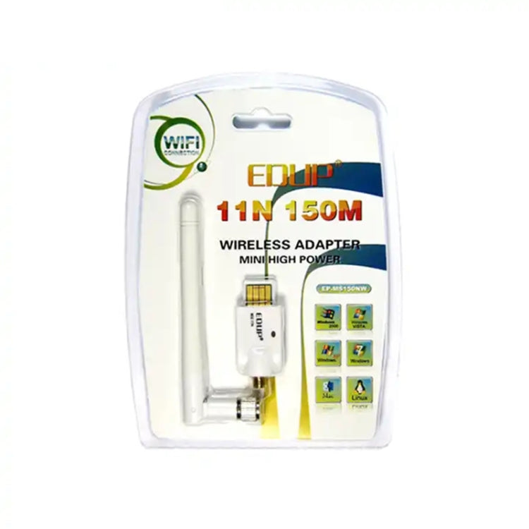 Mini High Power 802.11N 150M Wireless USB Adapter Card(White)