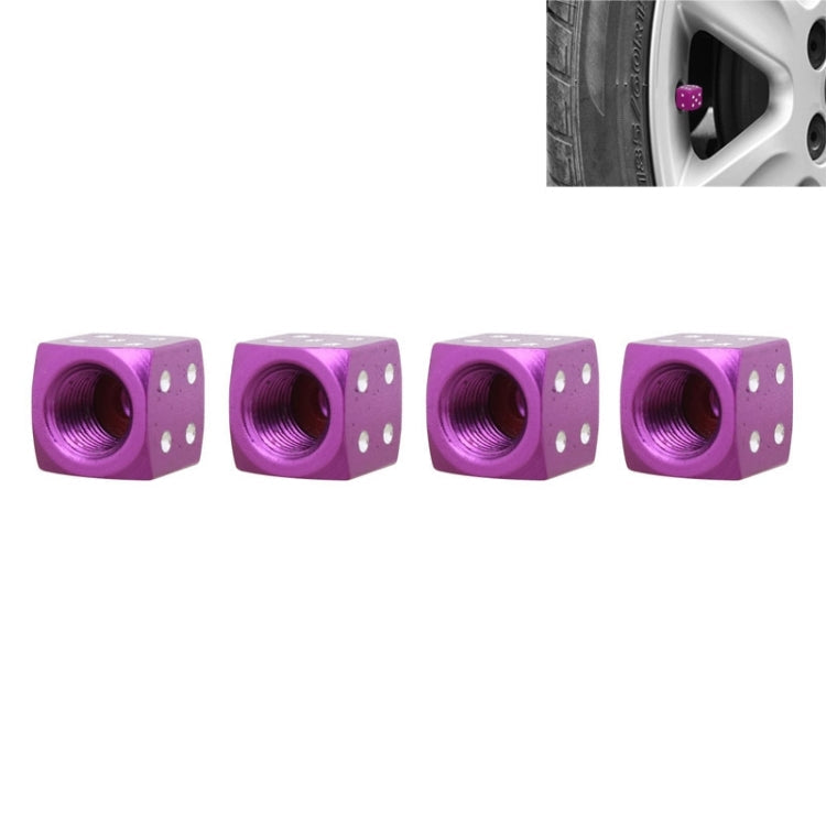 Universal 8mm Dice Style Aluminium Alloy Car Tire Valve Caps, Pack of 4, Dice Style  5, Dice Style 4, Dice Style, Dice Shape 5, Dice Style 5