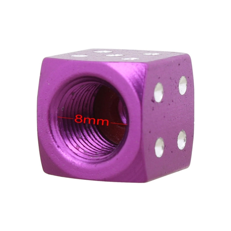 Universal 8mm Dice Style Aluminium Alloy Car Tire Valve Caps, Pack of 4, Dice Style  5, Dice Style 4, Dice Style, Dice Shape 5, Dice Style 5