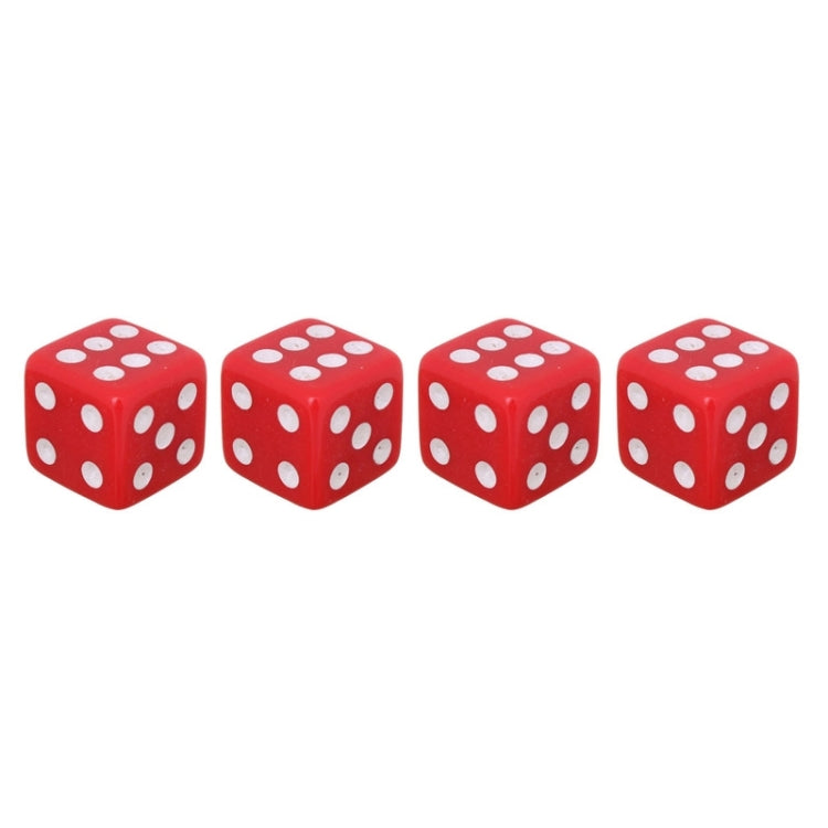Universal 8mm Dice Style Plastic Car Tire Valve Caps, Pack of 4, Dice Shape 3 Magenta, Dice Shape 3, Dice Style 3