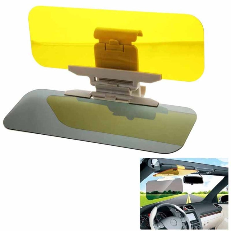 2 in 1 HD Car Anti-Glare Dazzling Goggle Day  Driving Mirror Sun Visors