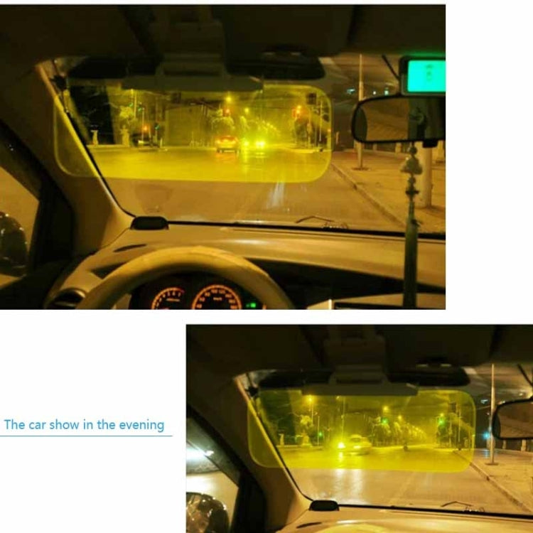 2 in 1 HD Car Anti-Glare Dazzling Goggle Day  Driving Mirror Sun Visors