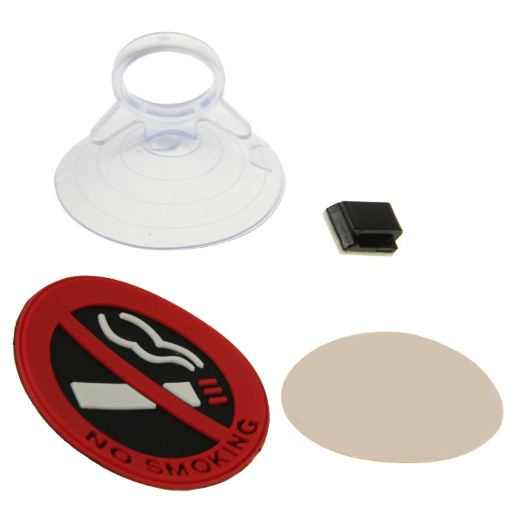 3 pcs Car Decoration No Smoking Sign Sticker, Size: 5x5 cm, No Smoking