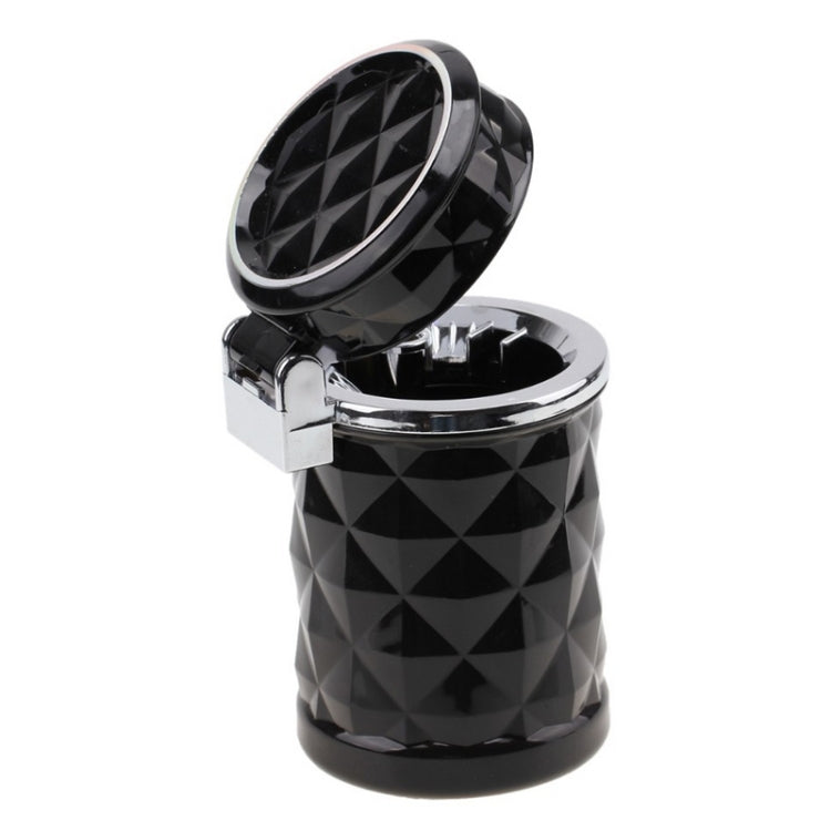 Diamond Facets Car Ashtray with LED Light, with LED Light(Dark Red), with LED Light(Black), with LED Light(White)
