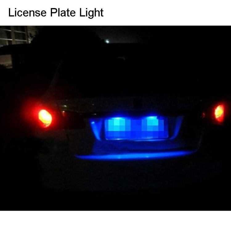 2 PCS T10 2W 120-140LM 6 LED Ice Blue 5050 LED Brake Light for Vehicles, DC12V, 6  5050 LEDs, 6 5050 LEDs, 6 LED 5050 LEDs