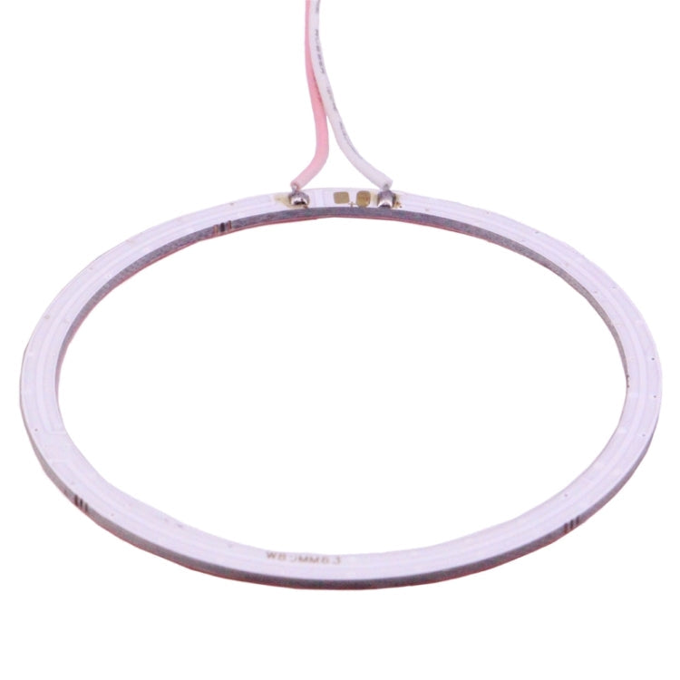 80mm 5W 180LM Angel Eyes Circles Car Headlight COB LED Lights for Vehicles, DC 12-24V