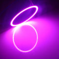 80mm 5W 180LM Angel Eyes Circles Car Headlight COB LED Lights for Vehicles, DC 12-24V