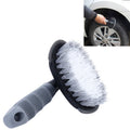KANEED Car Motorcycle Washing Tool Car Tyre / Wheel Wash Cleaning Brush with Handle(Grey)