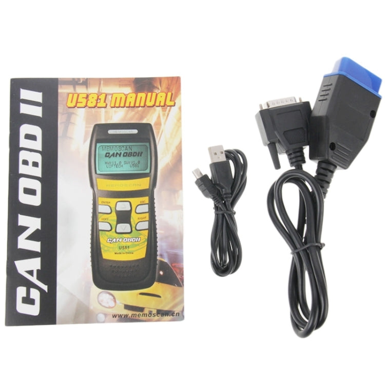 U581 Live Data Can OBDII / EOBDII Scanner Can Bus Code Reader, U581