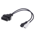 2 x 2 Pin to 16 Pin OBDII Diagnostic Cable for Audi, 2 x 2 Pin to 16 Pin