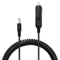 2A 5.5 x 2.1mm DC Power Supply Adapter Plug Coiled Cable Car Charger, Length: 40-140cm, 5.5 x 2.1mm