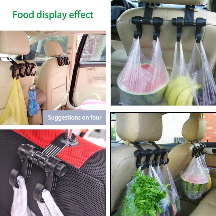 KANEED Car Vehicle Multi-functional Seat Headrest Bag Hanger Hook Holder Seat Headrest Hanger Hanging Holder Double Hooks, US Stock Double Hooks, Car Double Hooks, UK Stock Double Hooks