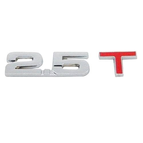 3D Universal Decal Chromed Metal Car Emblem Badge Sticker Car Trailer Gas Displacement Identification, Size: 8.5x2.5 cm, 1.6T, 1.8T, 2.0T, 2.2T, 2.4T, 2.5T, 2.8T, 3.0T