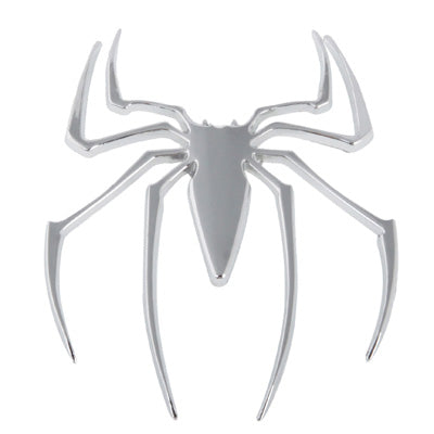 Metal Spider Style Chrome Badges, Spider