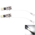 2 PCS H3 4.8W 720LM 6500K White Light 24 LED SMD 4014 Error-Free Canbus Car Clearance Lights Lamp, DC 12V, H3+4.8W 720LM/6500K