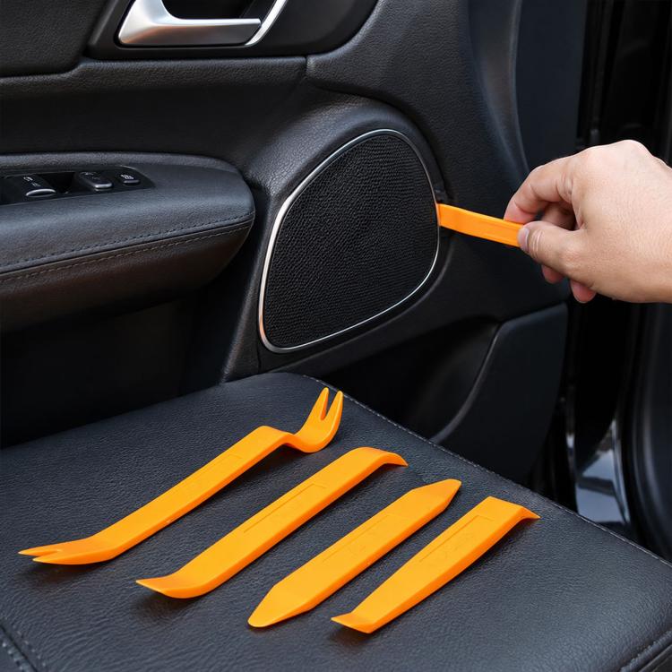 4 in 1 Car Audio System Dashboard Door Panel Removal Tools Kit, 4 in 1 Yellow