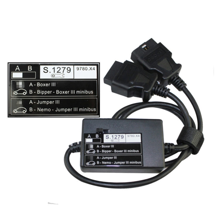 S1279 Lexia PP2000 Diagnostic Connector Module for Peugeot  Citroen (Nemo, Bipper, Boxer III, Jumper III), Diagnostic Connector Module