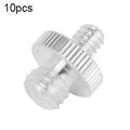 10pcs 1/4 to 3/8 Stainless Steel Screw for Tripod Heads, 1/4 to 3/8