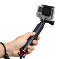 Handheld 49cm Extendable Pole Monopod with Screw for DJI, Insta360, GoPro and Other Action Cameras, Max Length: 49cm(Silver), Max Length: 49cm(Red), Max Length: 49cm(Blue), Max Length: 49cm(Gold), Max Length: 49cm(Green), Max Length: 49cm(Orange)