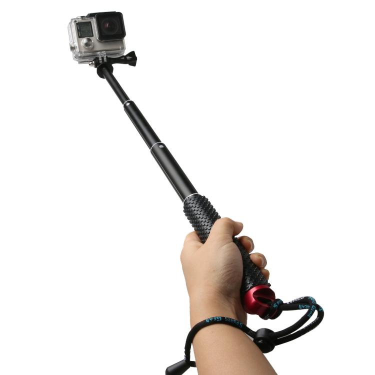 Handheld 49cm Extendable Pole Monopod with Screw for DJI, Insta360, GoPro and Other Action Cameras, Max Length: 49cm(Silver), Max Length: 49cm(Red), Max Length: 49cm(Blue), Max Length: 49cm(Gold), Max Length: 49cm(Green), Max Length: 49cm(Orange)